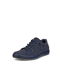 Women's ECCO® Soft 7 Nubuck Side-Zip Sneaker