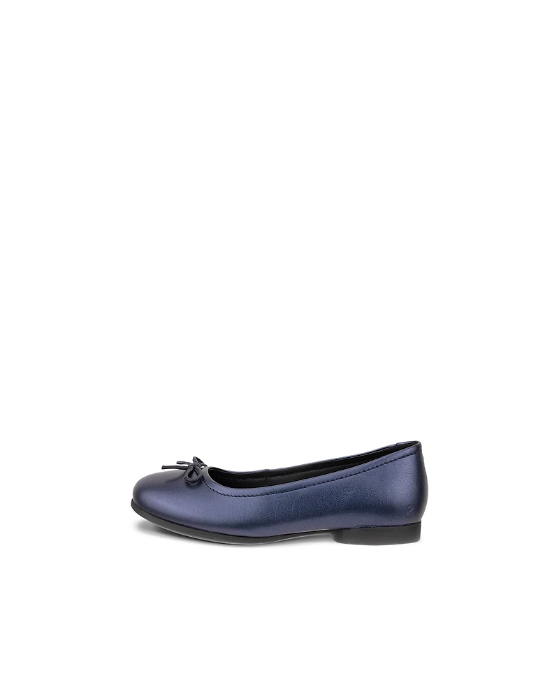 Kids' ECCO® Anine Leather Ballerina Flat