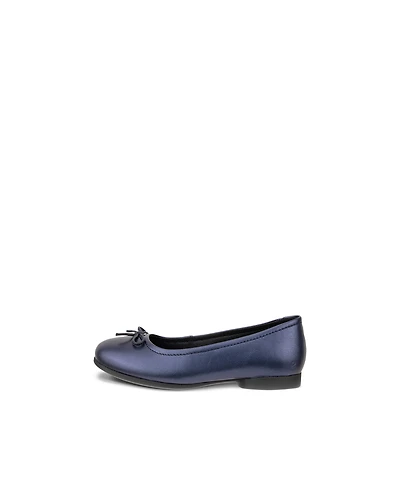 Kids' ECCO® Anine Leather Ballerina Flat