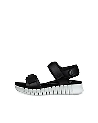 Women's ECCO® Gruuv SOL Leather Three-Strap Sandal