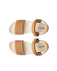 Women's ECCO® Soft Sandal Nubuck Two Strap Sandal