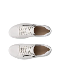Women's ECCO® Soft 7 Leather Side-Zip Sneaker