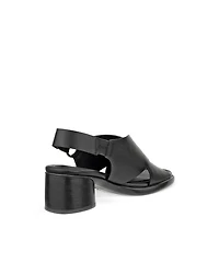 Women's ECCO® Metropole Seoul Leather Heeled Slingback Sandal