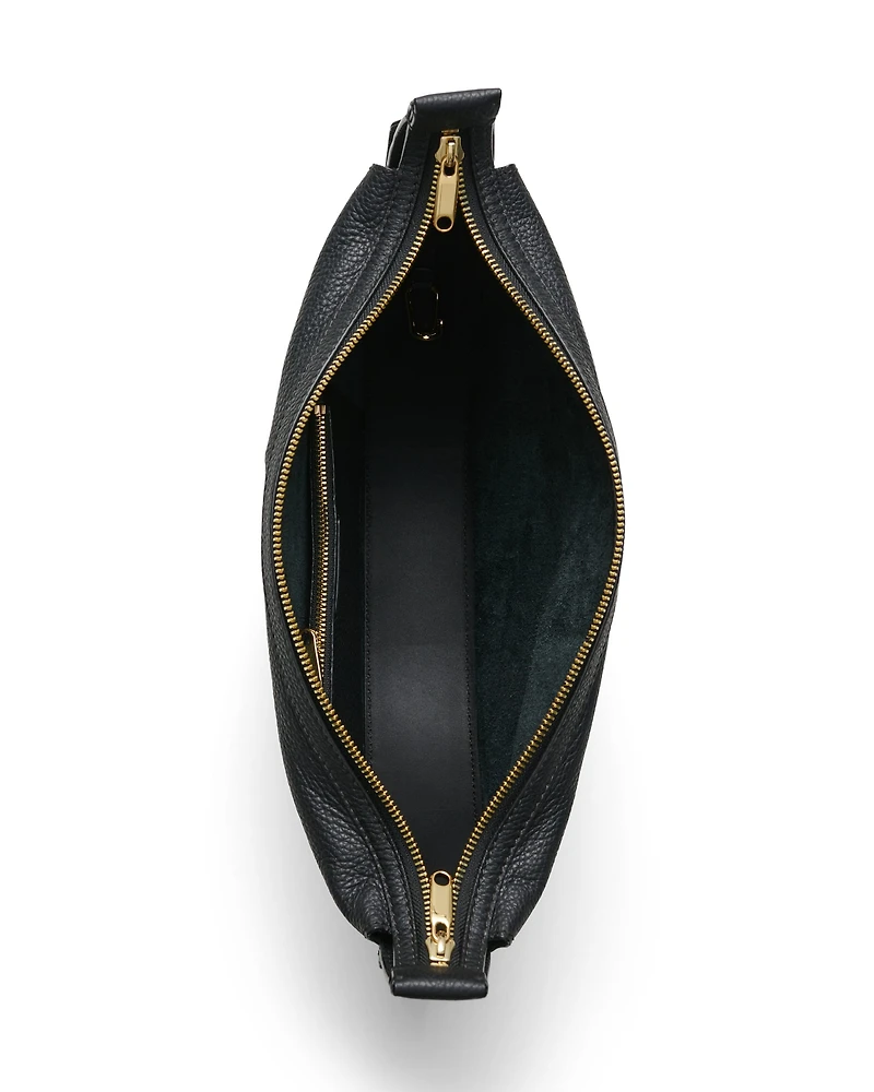 ECCO® Fortune Soft Pebbled Leather Medium Shoulder Bag