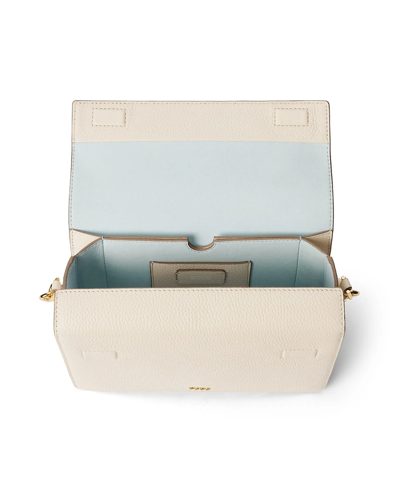 ECCO® Pinch Pebbled Leather Large Crossbody Bag