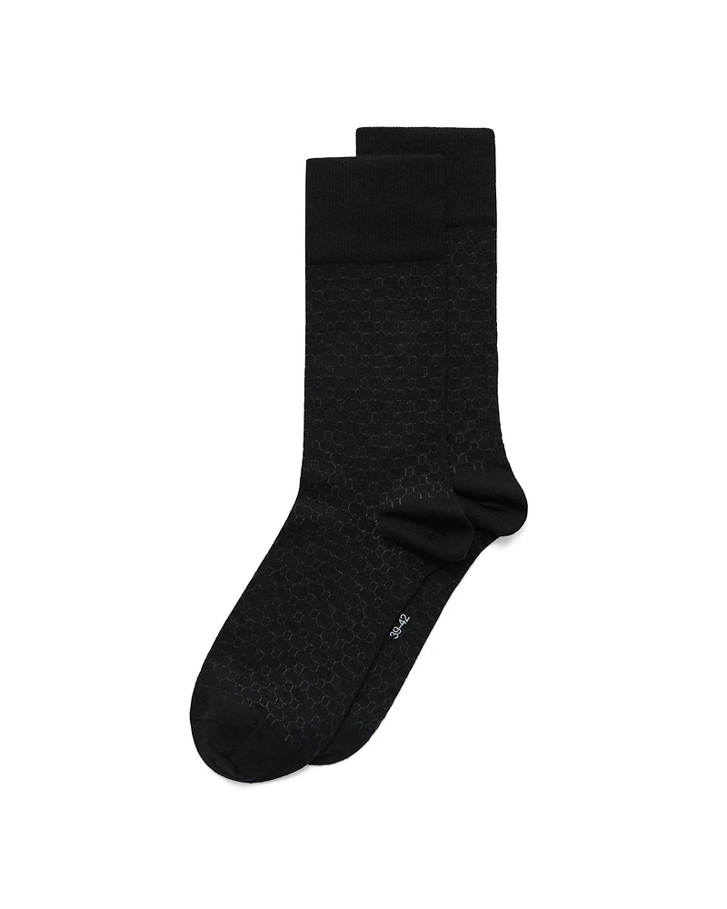 Men's ECCO® Classic Honeycomb Mid-Cut Socks