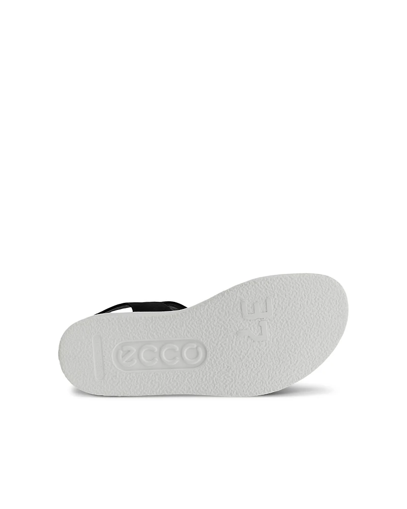 Women's ECCO® Flowt Leather Flat Sandal