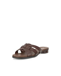 Women's ECCO® Sculpted Alba 25 Leather Cross-Strap Slide