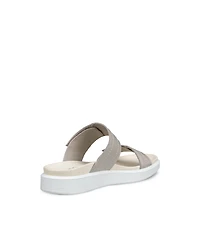 Women's ECCO® Soft Sandal Leather Slide Sandal