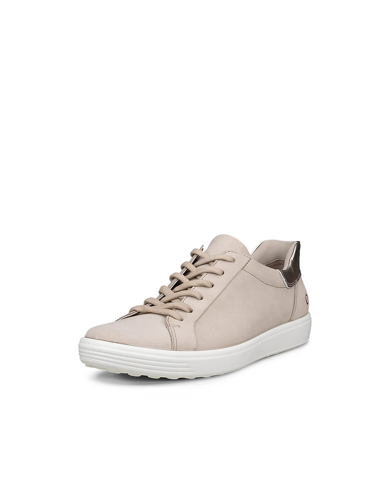 Women's ECCO® Soft 7 Nubuck Lace-Up Shoe