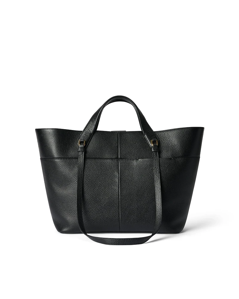 ECCO® Tote M Pebbled Leather Tote Bag