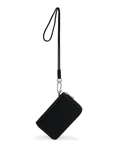 ECCO® Zip Around Pebbled Leather Pouch Wallet