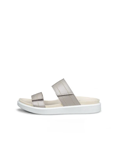 Women's ECCO® Soft Sandal Leather Slide Sandal