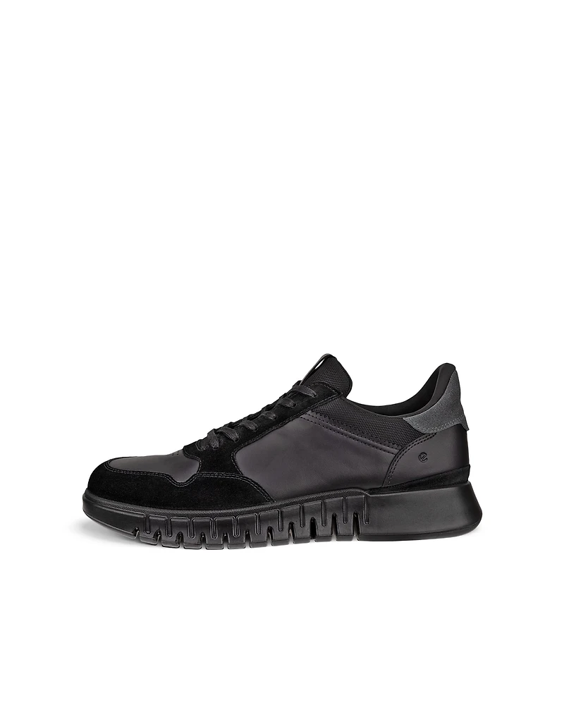 Men's ECCO® Gruuv Studio Leather Hybrid Wingtip Derby Sneaker