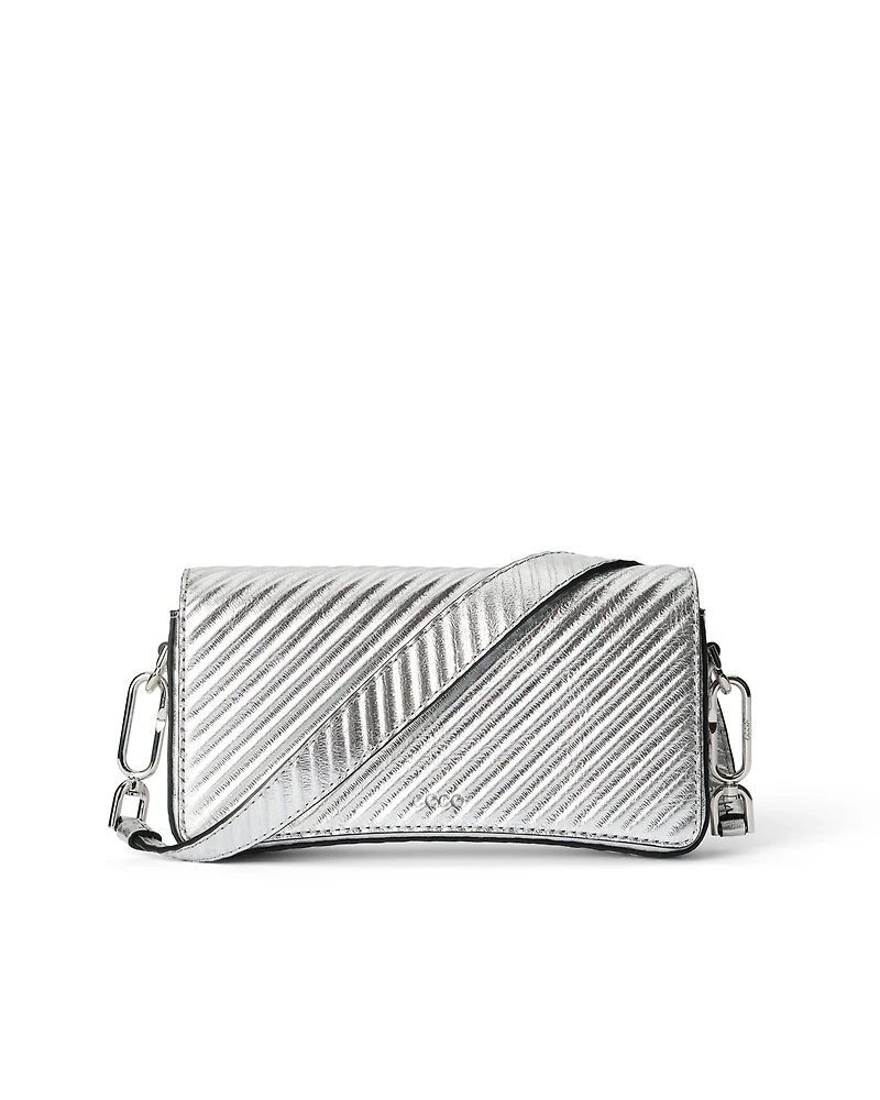ECCO® Pinch Small Metallic Leather Shoulder Bag