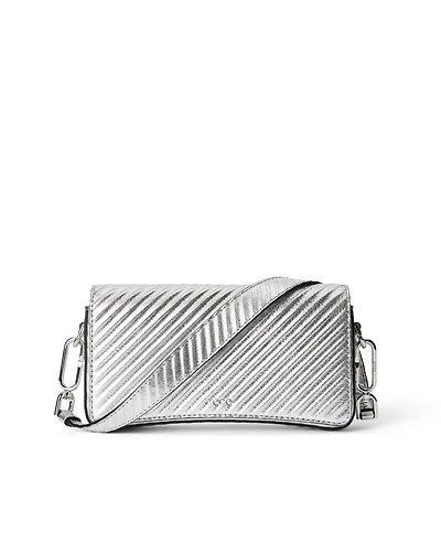 ECCO® Pinch Small Metallic Leather Shoulder Bag