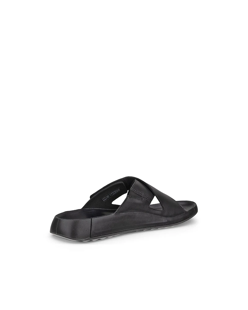 Men's ECCO® Cozmo Leather Cross Strap Sandal