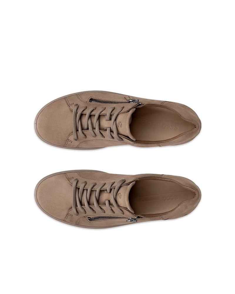 Women's ECCO® Soft 7 Nubuck Side-Zip Sneaker