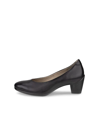 Women's ECCO® Sculptured 45 Leather Block-Heeled Pump