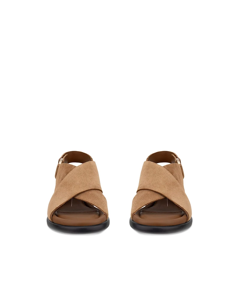 Women's ECCO® Metropole Seoul Suede Heeled Slingback Sandal
