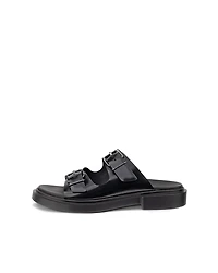 Women's ECCO® Metropole Seoul Patent Leather Two Strap Sandal