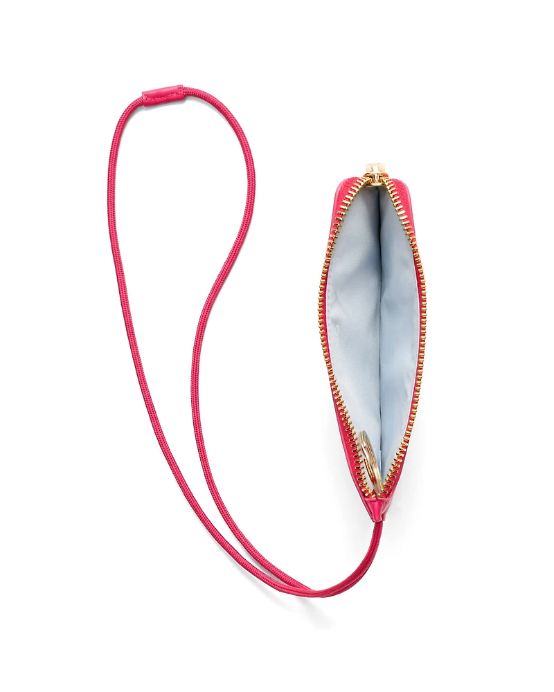 ECCO® Wristlet Soft Pebbled Leather Small Pouch Bag