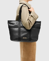 ECCO® Globetrotter Waterproof Pebbled Leather Tote Bag