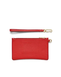 ECCO® Wristlet Pebbled Leather Pouch Bag