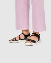 Women's ECCO® Soft Sandal Leather Two Strap Sandal