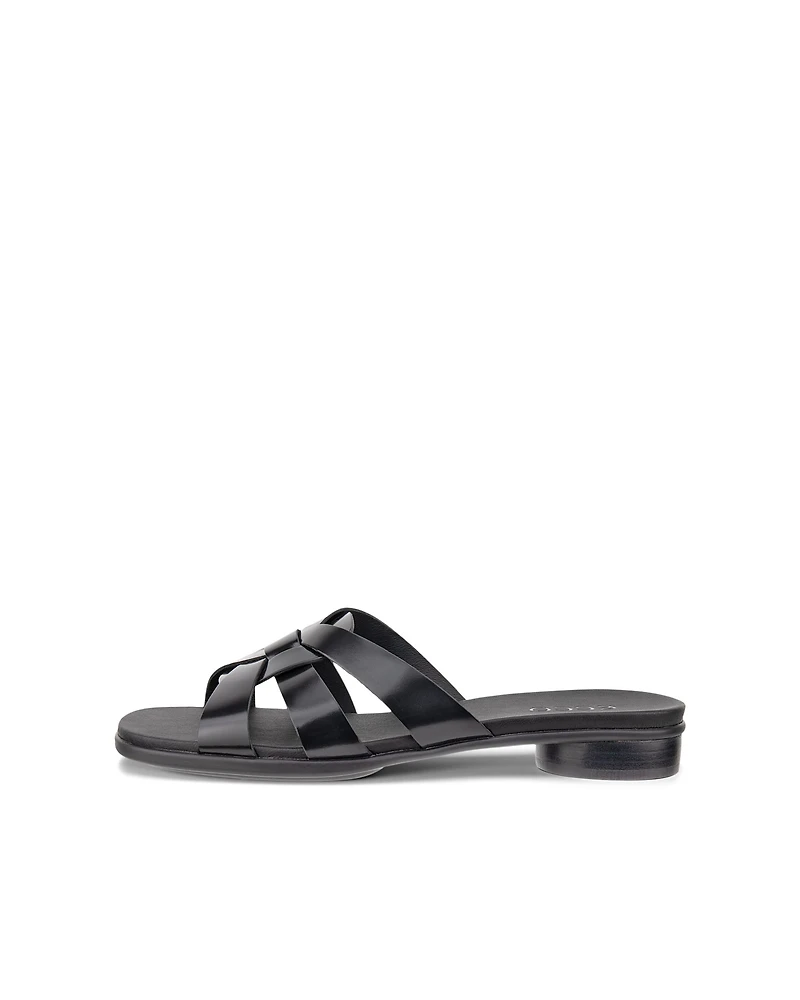 Women's ECCO® Sculpted Alba 25 Patent Leather Cross-Strap Slide