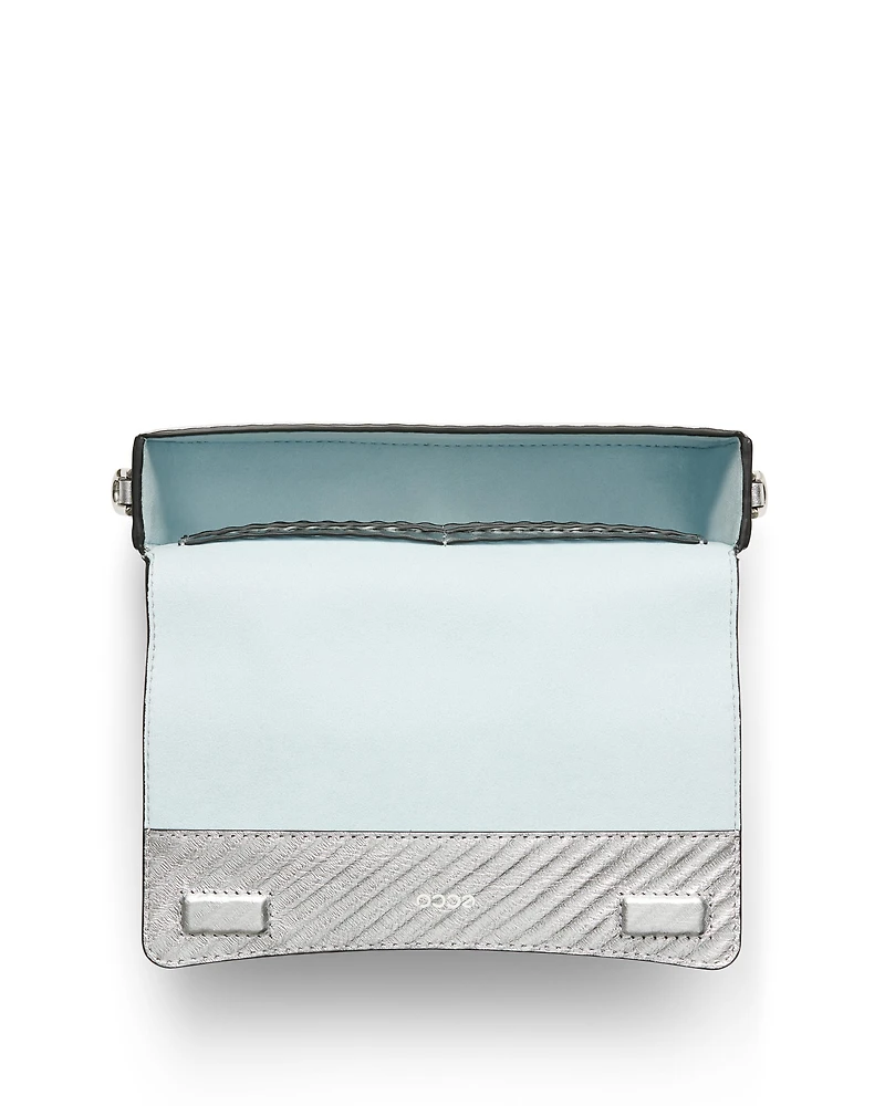 ECCO® Pinch Small Metallic Leather Shoulder Bag