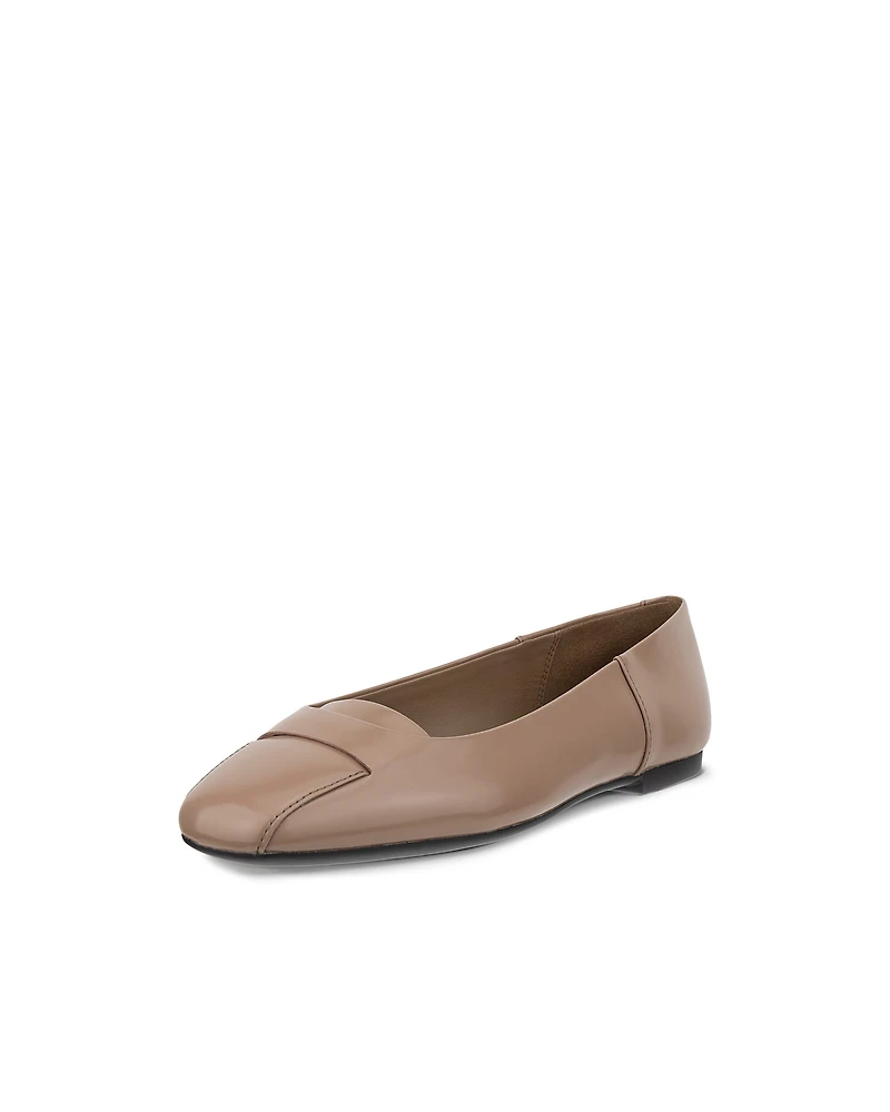 Women's ECCO® Margot Leather Ballerina Flat