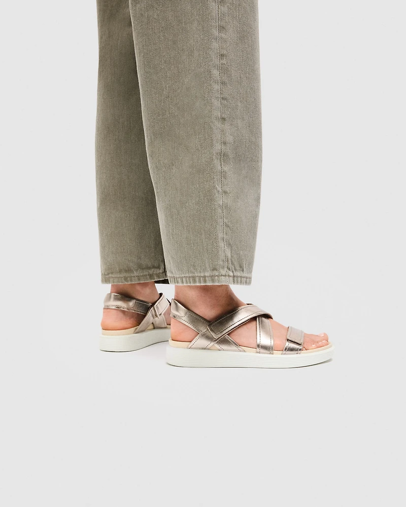 Women's ECCO® Soft Sandal Leather Two Strap