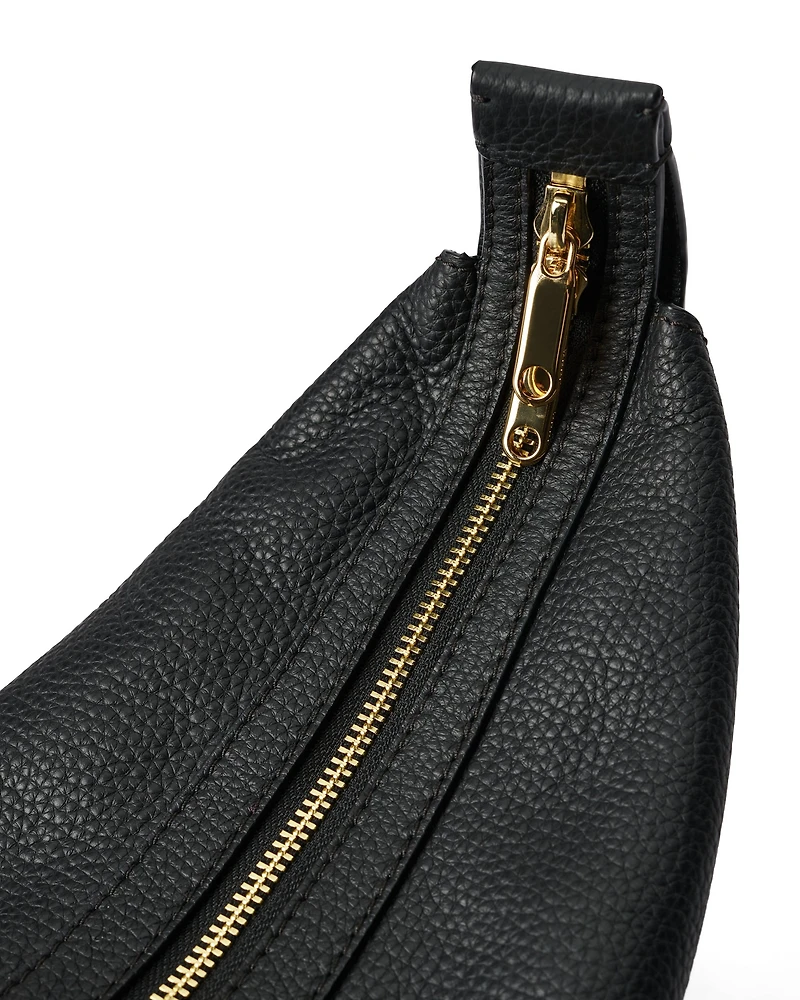 ECCO® Fortune Soft Pebbled Leather Medium Shoulder Bag
