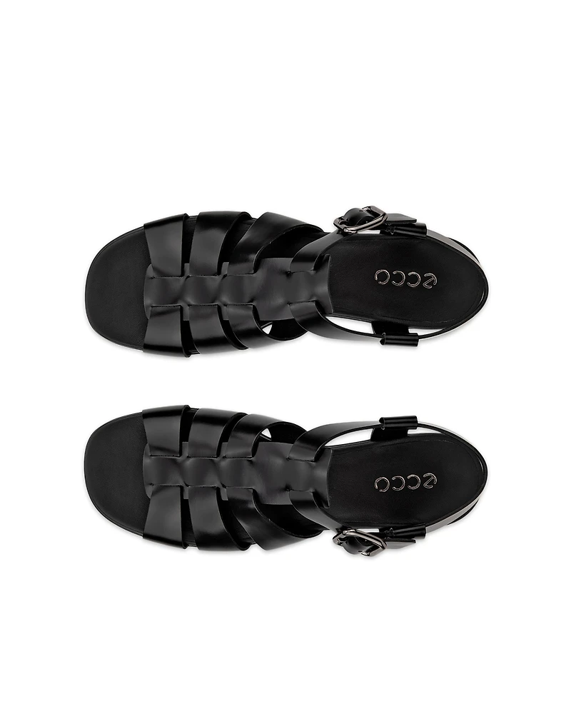 Women's ECCO® Sculpted Alba 25 Leather Fisherman Heel Sandal
