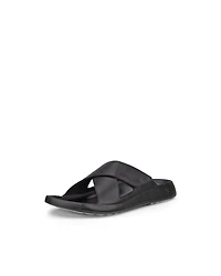 Men's ECCO® Cozmo Leather Cross Strap Sandal