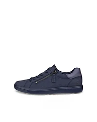 Women's ECCO® Soft 7 Nubuck Side-Zip Sneaker