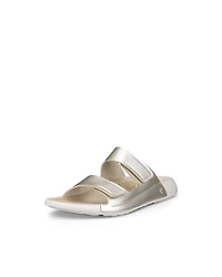 Women's ECCO® Cozmo Leather Two Strap Sandal
