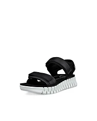 Women's ECCO® Gruuv SOL Leather Three-Strap Sandal