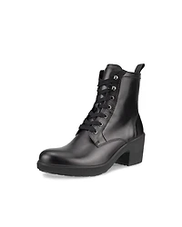 Women's ECCO® Metropole Zurich Leather Lace-Up Mid-Cut Boot