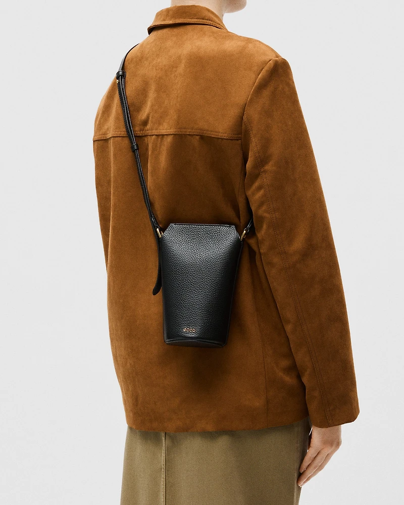 ECCO® Pot Pebbled Leather Crossbody Bag
