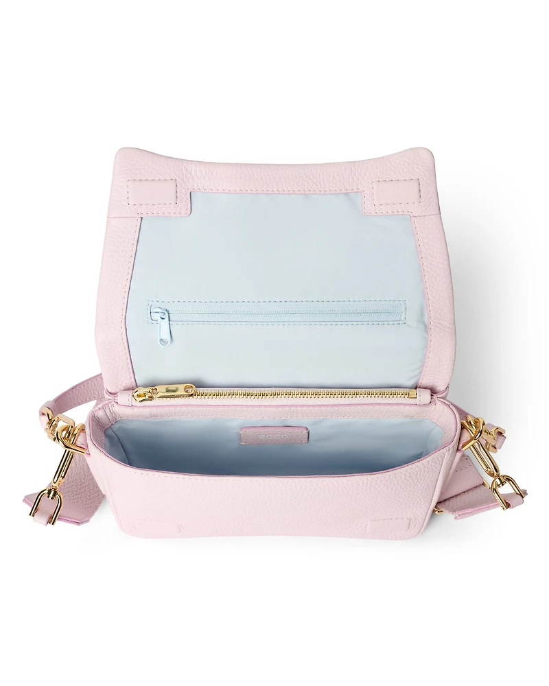 ECCO® Pinch Soft Pebbled Leather Medium Crossbody Bag