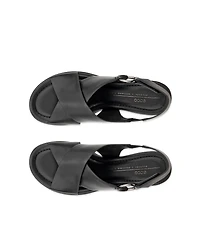Women's ECCO® Metropole Seoul Leather Heeled Slingback Sandal