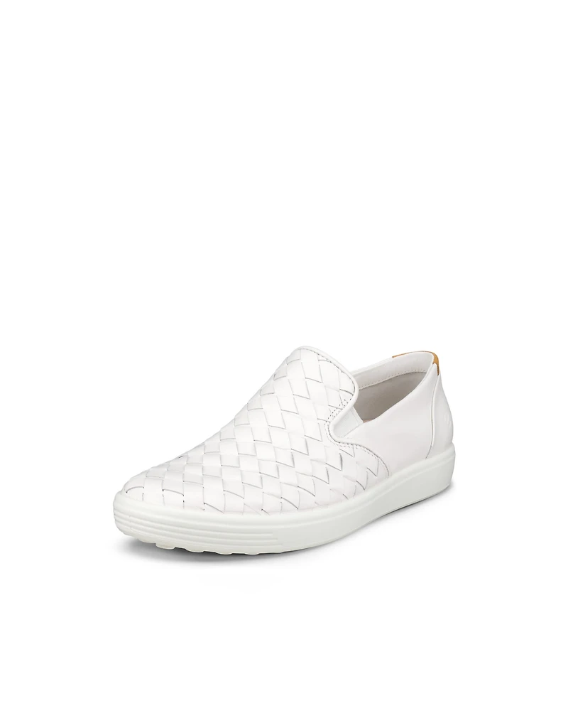 Women's ECCO® Soft 7 Woven Leather Slip-On