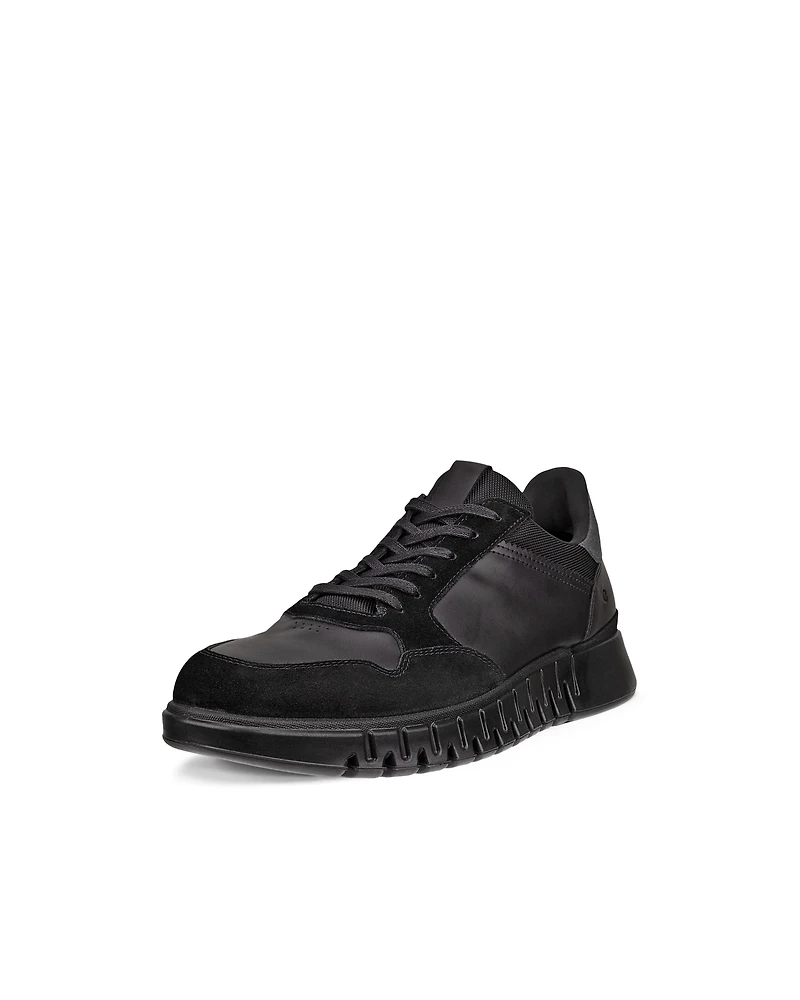 Men's ECCO® Gruuv Studio Leather Hybrid Wingtip Derby Sneaker