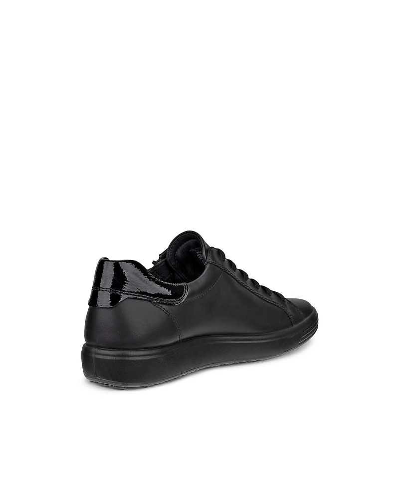 Women's ECCO® Soft 7 Leather Side-Zip Sneaker