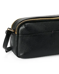 ECCO® Camera Leather Curve Crossbody Bag