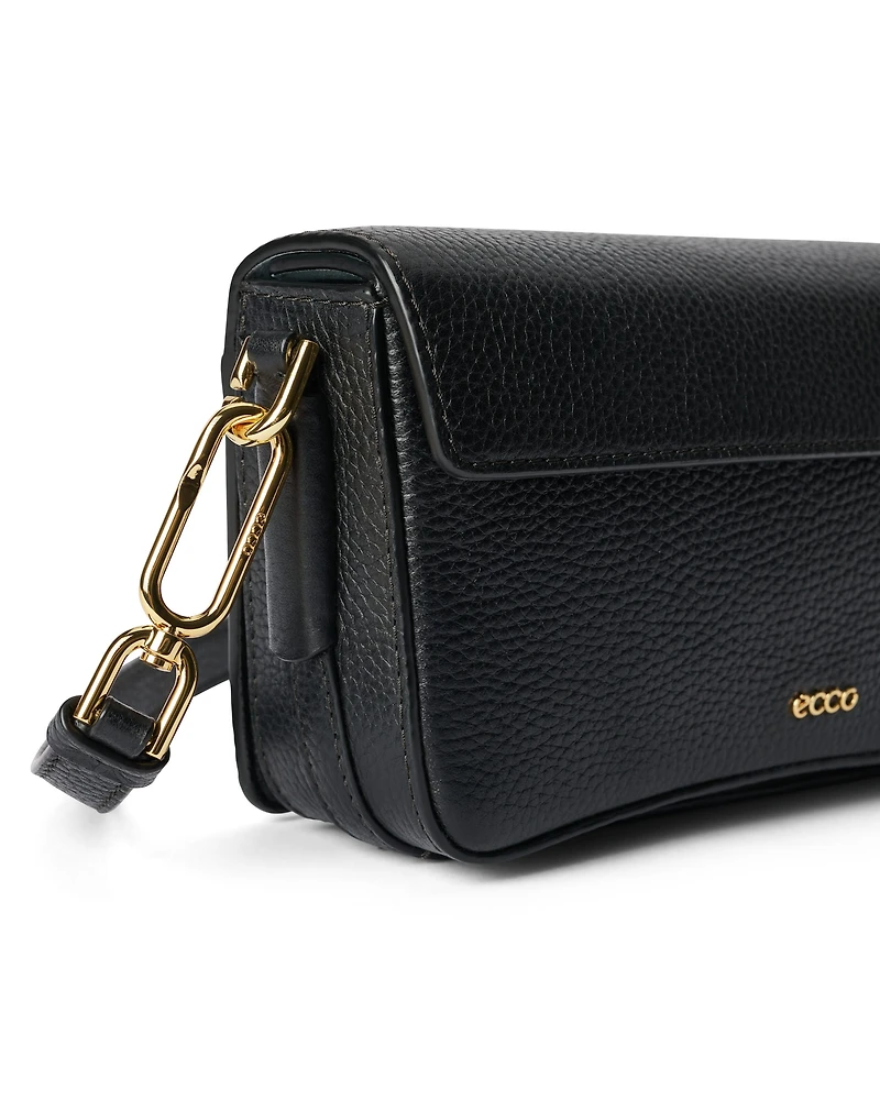 ECCO® Pinch Pebbled Leather Medium Crossbody Bag