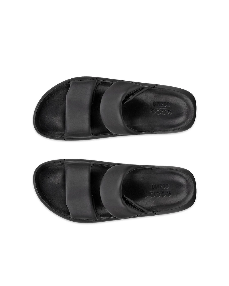 Women's ECCO® Cozmo PF Leather Two Strap Sandal