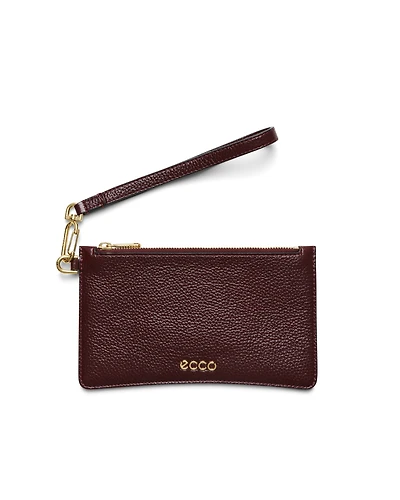 ECCO® Wristlet Soft Shine Leather Pouch Bag